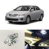 6Pieces White Interior Led Package Light Bulbs Kit For Toyota Corolla 2009-2013 Map Dome Trunk/Cargo Area License Plate Lights