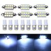 14pcs/set Super White LED Interior Light Bulb Kit Map Dome License Plate Trunk/Cargo Lights For Dodge Ram 1500 2500 2002-2011