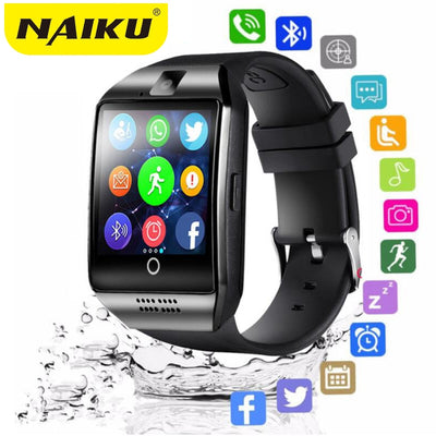 Bluetooth Smart Watch men Q18 With Camera Facebook Whatsapp Twitter| Sync SMS Smartwatch Support SIM TF Card For IOS Android