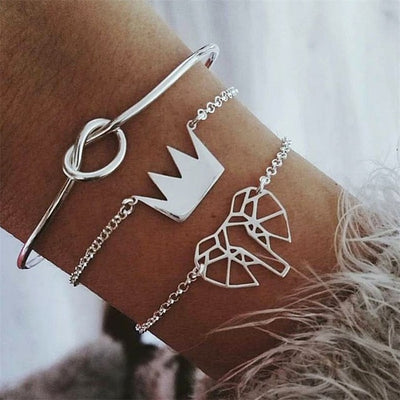 IPARAM Bohemian Shell Map Turtle Bracelet Set 2019 Retro Geometric Statement Female Glamour Fashion Jewelry Jewelry Gift